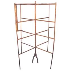 Great collapsible wooden herb drying rack, 68  H when collapsed.