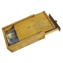 Primitive box grater, all original & complete, a hard-to-find piece, 10"L.