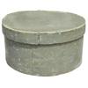 Image 1 : Round pantry box, gray paint, 9" Dia.