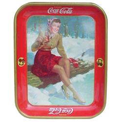 Coca-Cola serving tray, 1941. VG cond.