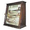 Image 1 : Kaywoodie pipe display case , w/pipes, 10”W x 11”H.