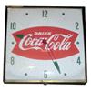 Image 1 : Pam Coca-Cola square clock. 1950’s.