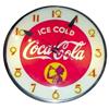 Image 1 : Pam light up clock for Coca-Cola, "Silhouette Girl". Ex working cond.