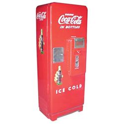 Coin operated Cavalier model C-51 working Coca-Cola machine, older restoration.