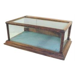 Small oak gum or candy display case from country store, original finish, 17"W x 7"H.