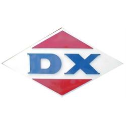 Diamond shape enamel sign for "D-X", excellent cond. 84”W x 48”H.