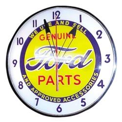 Pam light up clock for Ford Parts. Ex working cond.