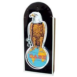 Case "Eagle” porcelain neon sign, works good, 18”W x 40”H.