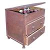Image 1 : Two drawer sewing chest, dovetailed, RARE, C. 1870's, 12"H.