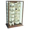 Image 1 : Illinois Showcase Works oak collar display case, name on front base.