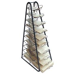 Country Store metal sack rack, 30”H. C.1900.