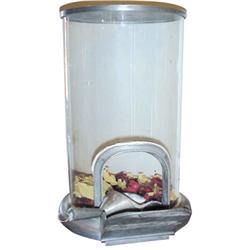 Country store glass cylinder bulk vendor, marked "Kuertz Potato Chip Co., Cincinnati, O." on bottom,