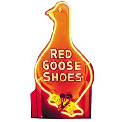 "Red Goose" neon sign, 23”H.