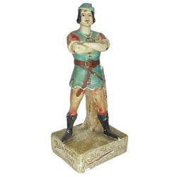 Chalkware statuette for  Robin Hood  shoes, C.1910, 15 H.