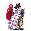 Image 1 : Little Red Riding Hood & Grandma Wolf animated store window display, wonderful detail, 53"H.
