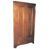 Image 1 : Two door cherry corner cupboard w/drawer below, nice old cupboard, 54"W x 92"H.