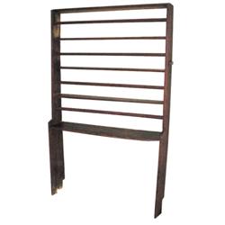 Pewter display cupboard, pine w/8 open shelves, 48"W x 79"H.