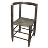 Image 1 : Corner chair w/bentwood back & oak splint seat, 28"H.