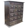 Image 1 : 20 drawer original finish oak jeweler's cabinet, 26" H.