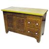 Image 1 : Amish grain painted lift top dough box on legs, 2 drawers, well constructed & unusual, 45"W.