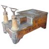 Image 1 : Victorian shoe shine stand advertising "Whittemore Polishes".