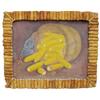 Image 1 : Oil painting of chicken & basket w/corn, signed A. R. Thickson, 34"W x 28"H.