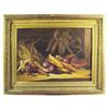 Image 1 : Framed oil painting on canvas of corn & mice, signed W. Corthell, great old frame, 30"W x 24"H.