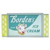 Image 1 : Framed cardboard dimensional soda fountain sign for Borden's Ice Cream, shows "Elsie" 46"W x 24"H.