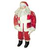 Image 1 : Santa in red velvet suit, paper mache, 34"H.