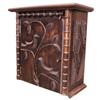 Image 1 : Contemporary "Folk Art" hanging cupboard, solid cherry, 23"H.