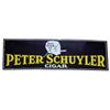 Image 1 : Porcelain sign for "Peter Schuyler Cigar." Good cond. 36"W x 12"H.