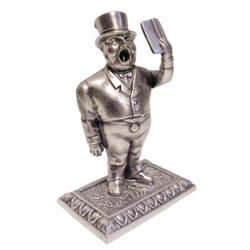 Figural cigar cutter,  The Singing Man.  Restored.  C. 1900. 8 H.