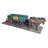 Image 1 : Miniature 2 horse farm wagon, Charles Petrovich, 17"L.