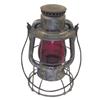 Image 1 : Deitz "Vista" lantern w/red globe, 17"H.