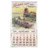 Image 1 : Calendar, 1898, for "Listers animal bone fertilizer." Mounted on fabric. 13"W x 23"H.