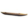 Image 1 : Carved miniature wooden, original surface, Indian trade canoe, unique, 50"L.