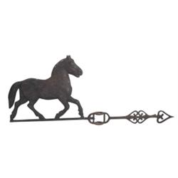 3-dimensional (molded) horse weathervane, 8 1/2"H x 21"L.