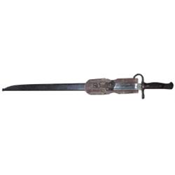 Military bayonette w/scabbard, 21"L.