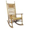 Image 1 : Maple rocker with caned seat & back, 47"H.