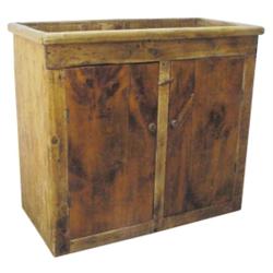 Pine 2 door dry sink, 42"W x 37"H.