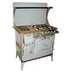 Image 1 : Quick Meal gray enameled stove, 38"W x 55"H.