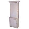 Image 1 : Built-in wainscotted cupboard with pass through, out of 1880's house, gray over red paint, 87" H x 3