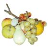 Image 1 : 8 pcs. of early stone fruit, includes grapes, pear, oranges peach, apples & nut.