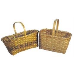 Lot of two small early baskets.