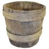 Image 1 : Very early wooden stave basket, good condition.