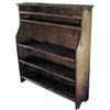 Image 1 : Four shelf bucket cupboard w/display shelf, dry mustard paint over pine, 48"W x 52"H.