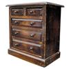 Image 1 : Children's five drawer mahogany miniature chest, C. 1890, 16"H.