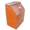 Image 1 : Child's bin, old red paint, 12"H.