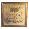 Image 1 : Framed 1848 sampler, 21"W X 21"H.