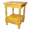 Image 1 : Child's night stand with drawer, tiger maple, 23" H.